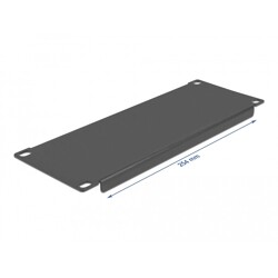 Osłona - zaślepka do szafy Rack 10" 2U czarna Delock 66661