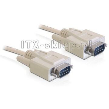 Kabel szeregowy RS-232 prosty 1:1 męsko-męski M-M 5m