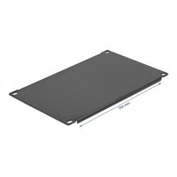 Osłona - zaślepka do szafy Rack 10" 4U czarna Delock 66663