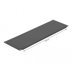 Osłona - zaślepka do szafy Rack 19" 4U czarna Delock 66665