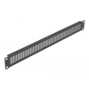 Kratka wentylacyjna do szafy Rack 19&quot; pionowe szczeliny 1U czarna Delock 66670