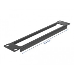 Kratka wentylacyjna do szafy Rack 10" z otworem 1U czarna Delock 66672