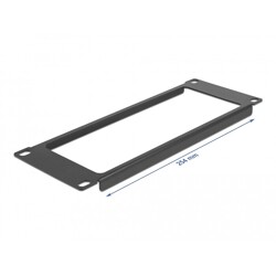 Kratka wentylacyjna do szafy Rack 10" z otworem 2U czarna Delock 66673