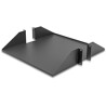 Półka 19" dwustronna 2U do 46 kg od głębokości 500mm ciemnoszara Delock 66748