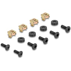 Półka do szafy Rack 19" 1U na klawiaturę i mysz ciemnoszara Delock 66749