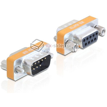 Adapter przejściówka RS-232 1:1-Null-Modem męsko-żeński M-F