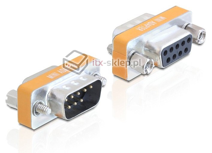 Adapter przejściówka RS-232 1:1-Null-Modem męsko-żeński M-F