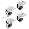 Zestaw kół jezdnych prowadzących Ø 50mm nośność do 90 kg 2x 2 sztuki Delock 66753