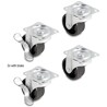 Zestaw kół jezdnych prowadzących Ø 50mm nośność do 90 kg 2x 2 sztuki Delock 66753