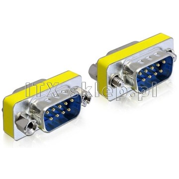 Adapter przejściówka RS-232 DB9M męsko-męski M-M 1:1