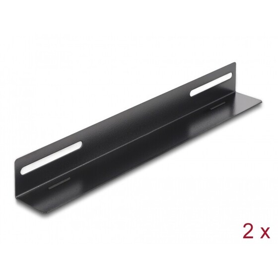Wspornik montażowy 19" do szafy Rack 300x40mm zestaw 2 szt. Delock 66867