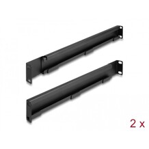 Wspornik montażowy 19" regulowany 368-600mm 1U zestaw 2 szt. Delock 66885
