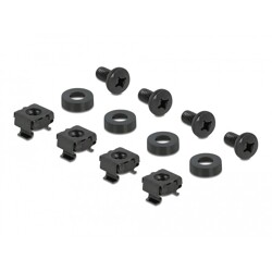 Panel na szynę DIN 10" 1U czarny Delock 66897