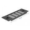 Panel do szafy Rack 10" z wentylacją beznarzędziowy 2U czarny Delock 66986