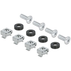 Listwa wyłącznikowa 19" z pokrywą i szyną DIN 3U metaliczna szara Delock 67034