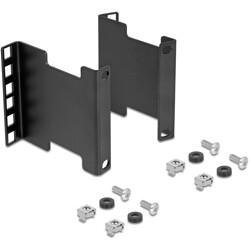 Adapter do zwiększenia głębokości szafy serwerowej 2U do 10cm czarny Delock 67273