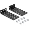 Komplet uchwytów montażowych do szafy Rack uniwersalny czarny Delock 67281