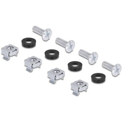 Panel na szynę DIN 19" do montażu poziomego lub pionowego 1U metalowy czarny Delock 67283