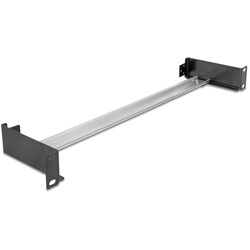 Panel na szynę DIN 19" do montażu poziomego lub pionowego 1U metalowy czarny Delock 67283