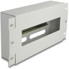 Listwa wyłącznikowa 10&quot; z pokrywą i szyną DIN 3U metaliczna szara Delock 67319