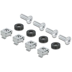 Listwa wyłącznikowa 10" z pokrywą i szyną DIN 3U metaliczna czarna Delock 67320