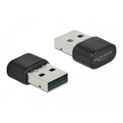 Adapter USB Bluetooth 4.2 + Dualband WLAN ac/a/b/g/n 433 Mbps Delock 61000