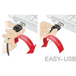 Adapter USB 2.0 do 2x COM RS-232 Delock 63950