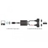 Adapter USB 2.0 do 2x COM RS-232 Delock 63950