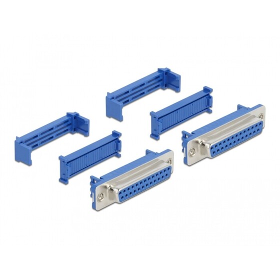 Złącze D-Sub 25 żeńskie samozdejmujące izolację 2 szt. Delock 66597