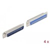 Złącze D-Sub 37-pin. męskie metalowe do lutowania 4 szt. Delock 66704