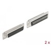 Złącze D-Sub HD 50-pin. żeńskie metalowe do lutowania 2 szt. Delock 66716
