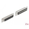 Złącze D-Sub HD 50-pin. żeńskie metalowe do lutowania 2 szt. Delock 66716