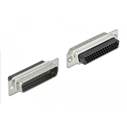 Złącze zaciskowe męskie D-Sub HD 44-pin. do 2x RJ45 żeńskie do montażu beżowe Delock 66835