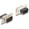 Adapter D-Sub 9-pin. męski do RJ12 żeński do montażu czerwony Delock 67074