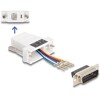 Adapter D-Sub 15-pin. męski do RJ12 żeński do montażu biały Delock 67083