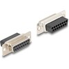 Adapter D-Sub 15-pin. żeński do RJ12 żeński do montażu żółty Delock 67091