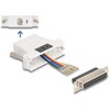Adapter D-Sub 25-pin. żeński do RJ12 żeński do montażu biały Delock 67098