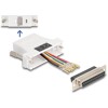 Adapter D-Sub 25-pin. żeński do RJ45 żeńskie do montażu biały Delock 67117