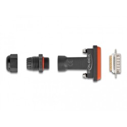 Złącze D-Sub 15-pin. męskie z wodoodporną obudową IP67 Delock 87806