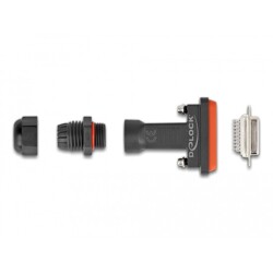 Złącze D-Sub HD 26-pin. żeńskie z wodoodporną obudową IP67 Delock 87809