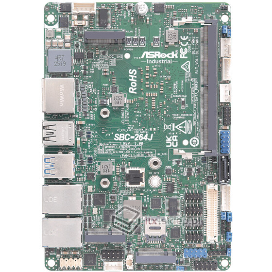 ASRock SBC-264J 3,5" Intel Alder Lake-N N97 DDR5 2xHDMI 2xLAN 9-36V DC