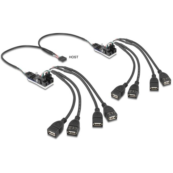 Hub 8-portowy USB 2.0 Delock 61072