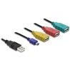 Hub kablowy 4-portowy USB 2.0 Delock 61724