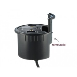 Hub biurkowy 3-portowy 1x USB-C + 2x USB-A + HD-Audio Delock 62794