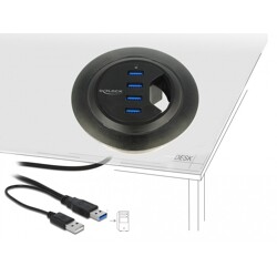 Hub biurkowy 4-portowy USB 5Gbps Delock 62868