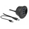 Hub biurkowy 3-portowy USB 5Gbps + czytnik kart SD (2 gniazda) Delock 62869