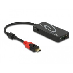 Hub zewnętrzny USB 3.2 Gen 1 5Gbps z USB-C na 3x USB-A z czytnikiem kart SD czarny Delock 62900