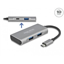 Zewnętrzny hub USB 10Gbps USB-C z 3x USB-A + 1x USB-C Delock 63261