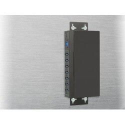 Zewnętrzny przemysłowy hub 7x USB 3.0-A ochrona ESD 20kV Delock 63311