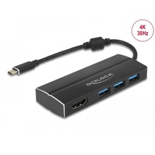 Adapter USB 5Gbps USB-C na 3x USB-A + HDMI (DP Alt Mode) 4K 30Hz Delock 63931